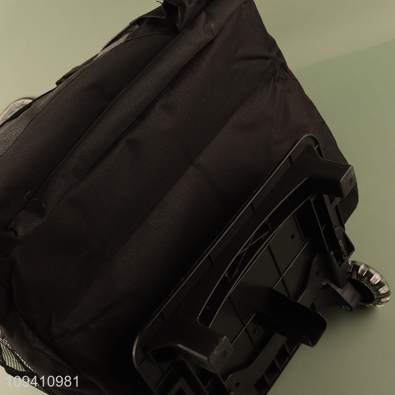 Low price insulated cooler tote bag with wheels