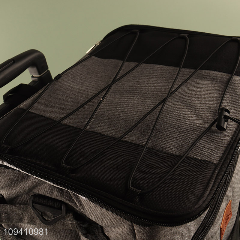 Low price insulated cooler tote bag with wheels