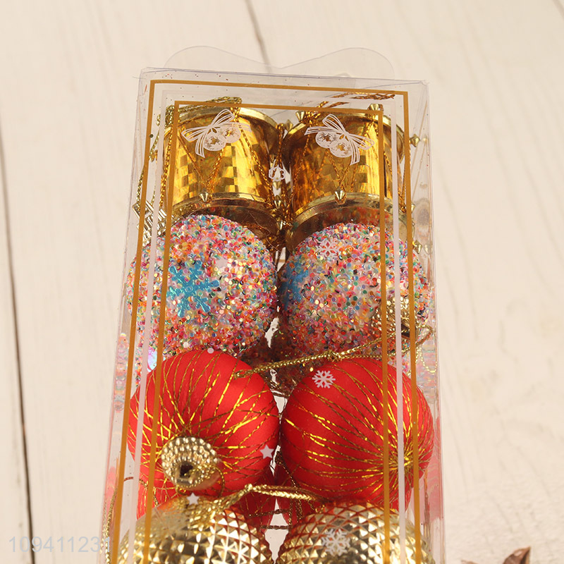 Good sale multicolor Christmas ball christmas hanging ornaments