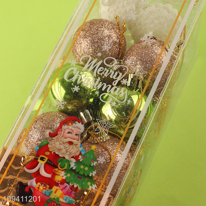Good selling christmas hanging ornaments Christmas ball set