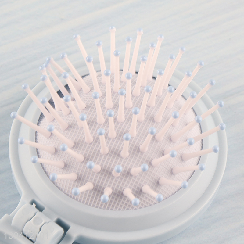 Top selling folding makeup mirror with hair comb