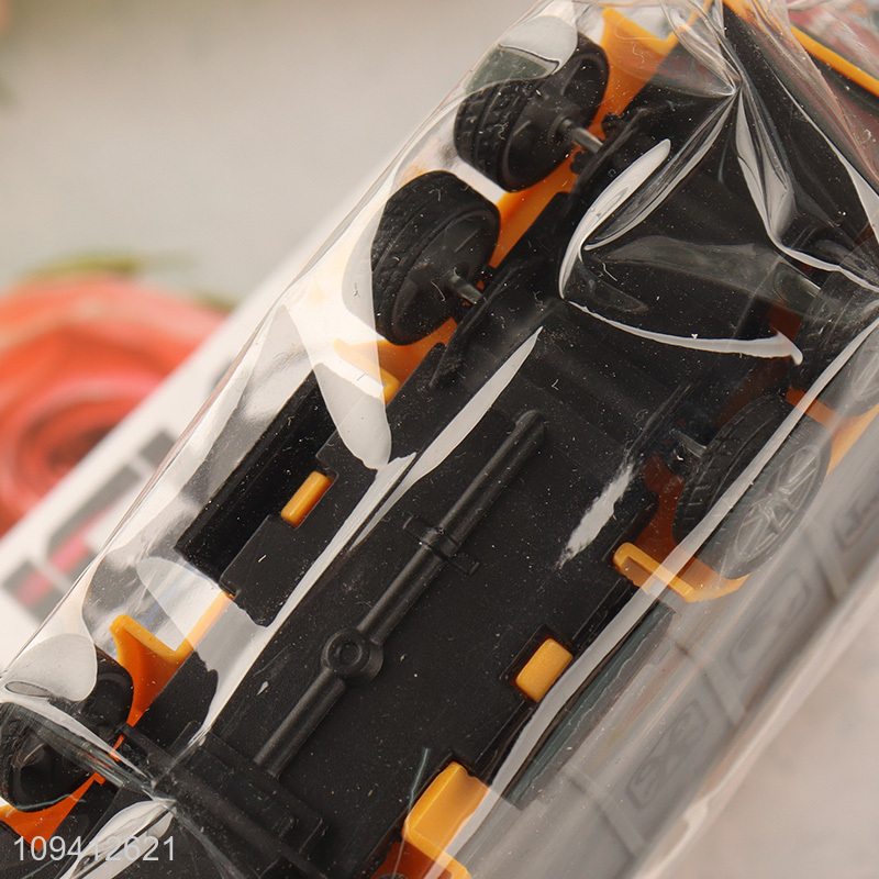 Latest products plastic pull back engineering vehicle toys