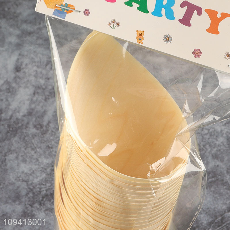 Hot items wooden disposable ice cream cup