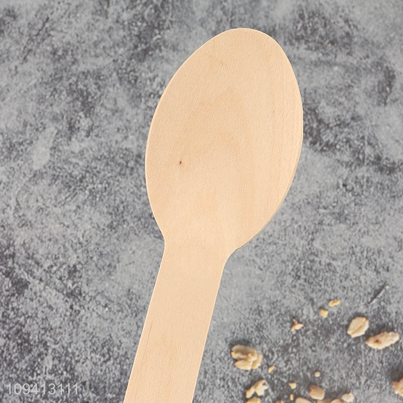 China products wooden disposable spoon dessert spoon