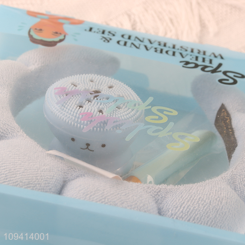 China wholesale spa headband and wristband set