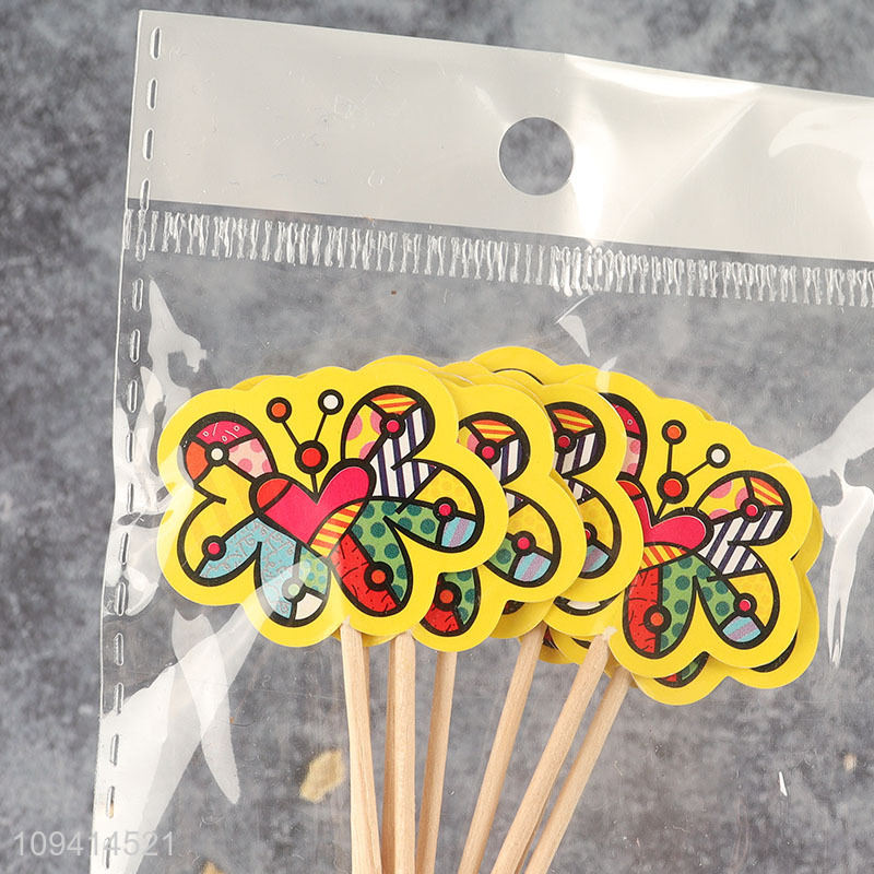 China wholesale cupcake picks cupcake topper for cake decoration