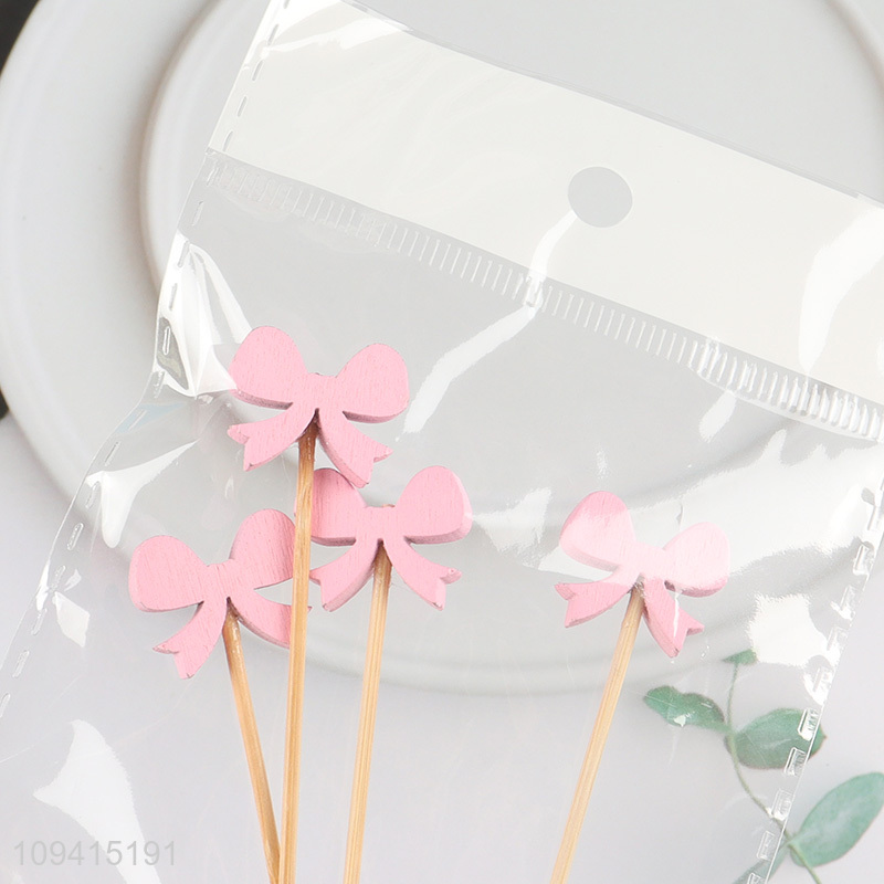 New arrival pink fruit picks cake topper