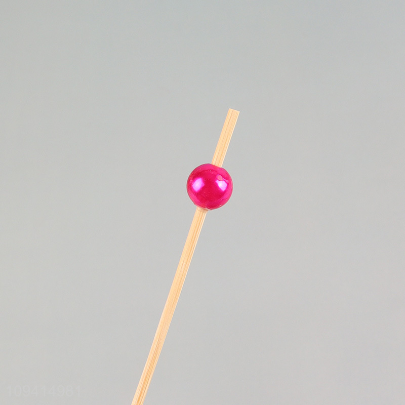 Good price plastic beads fruit skewers fruit picks