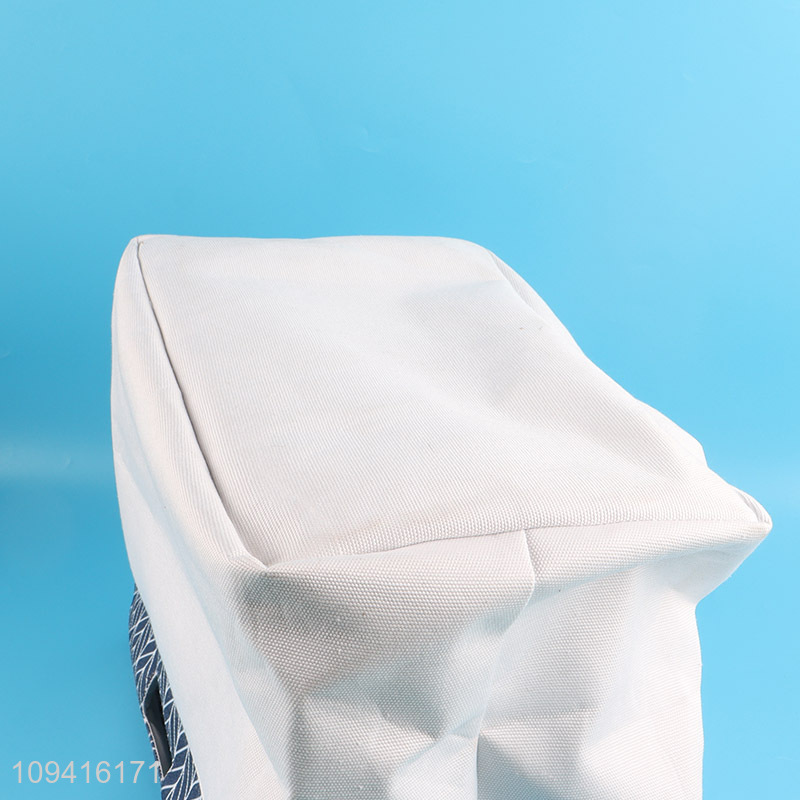 Factory price portable polyester storage basket with soft handle