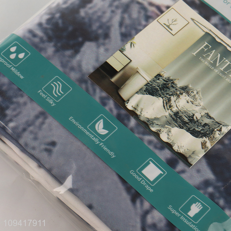 Newest Printed Waterproof Bathroom Shower Curtain