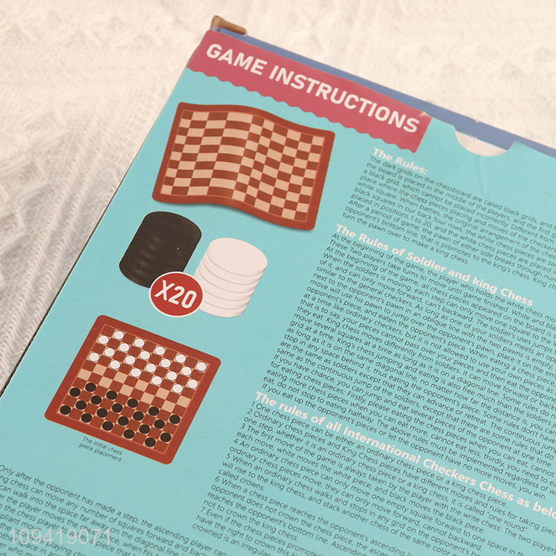 Hot sale children sinternational checkers chess games