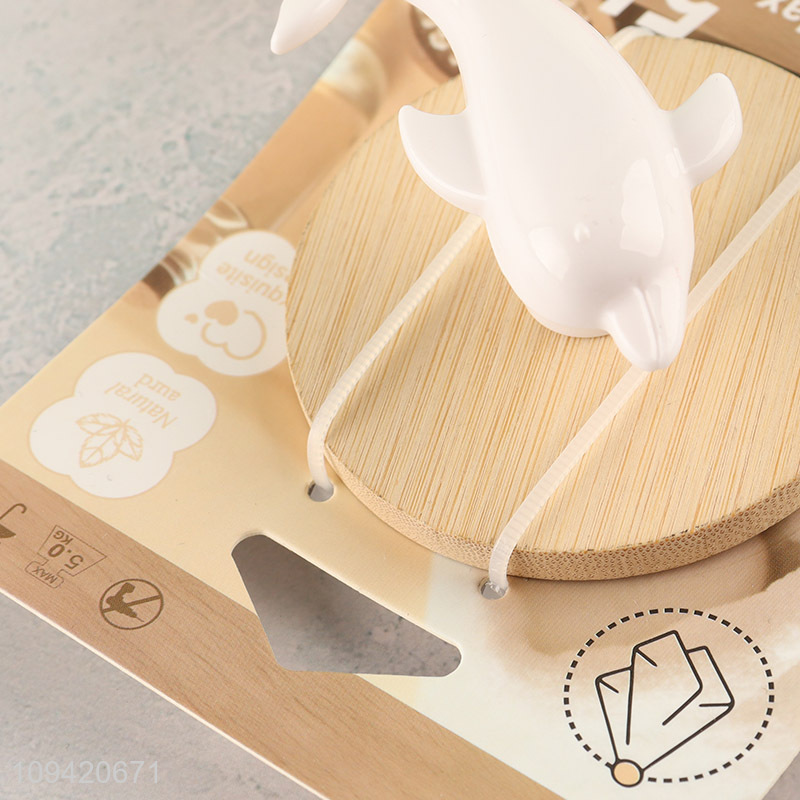 Cute Dolphin Design Towel & Coat Hook Wall Hook