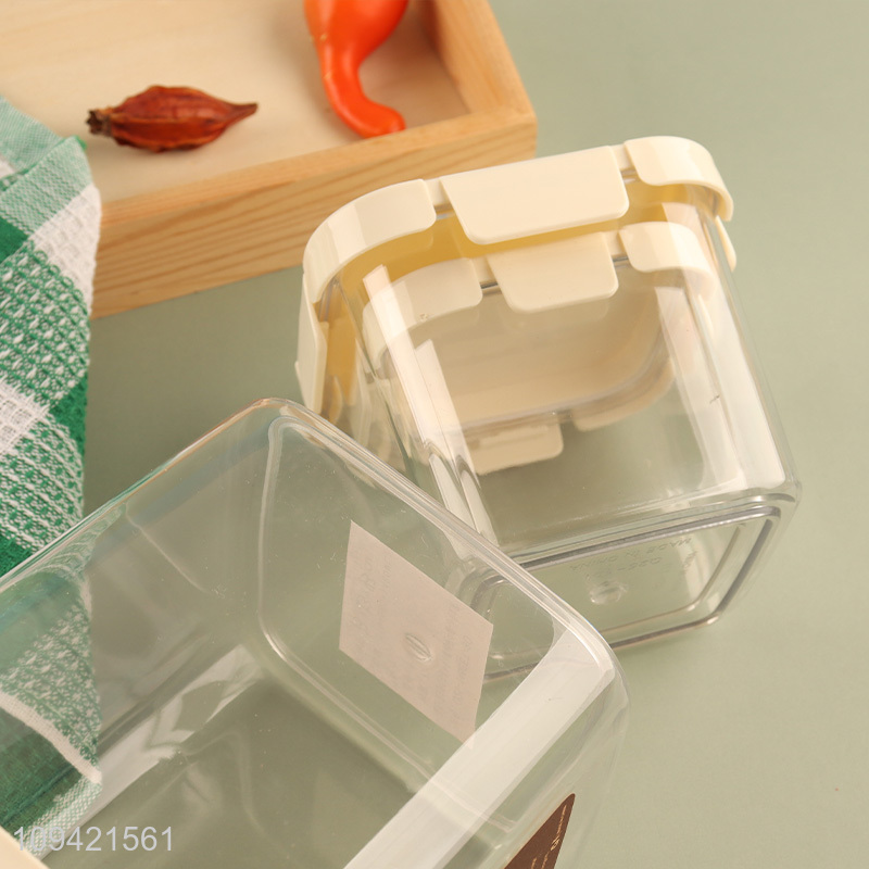 Popular products square sealed storage jar food container