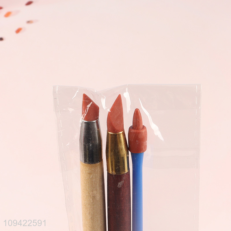 Low price 3pcs silicone pen set for clay sculpting