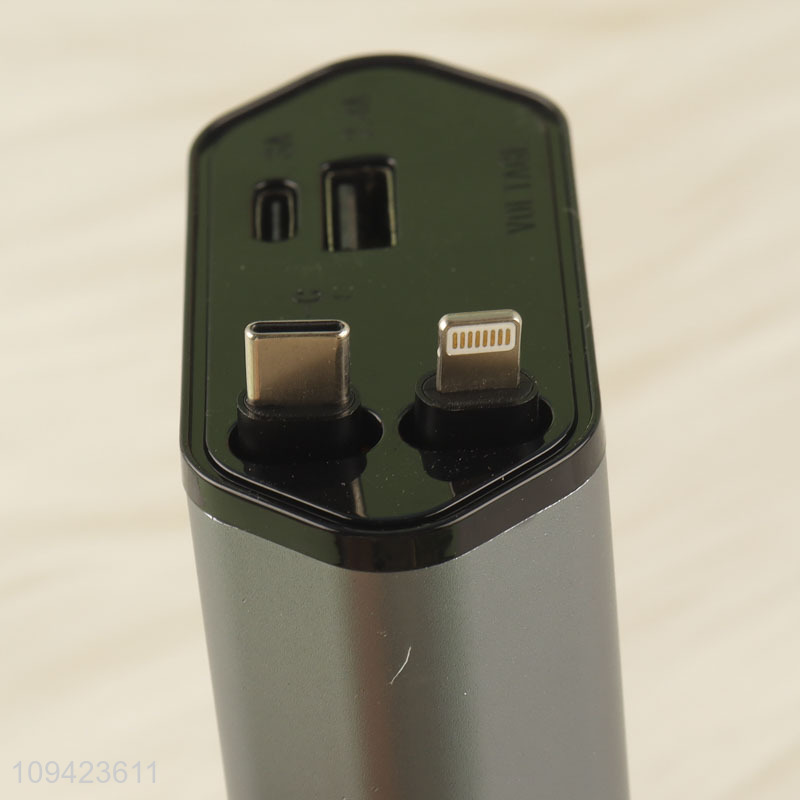 Low price retractable cable fast car charger adapter
