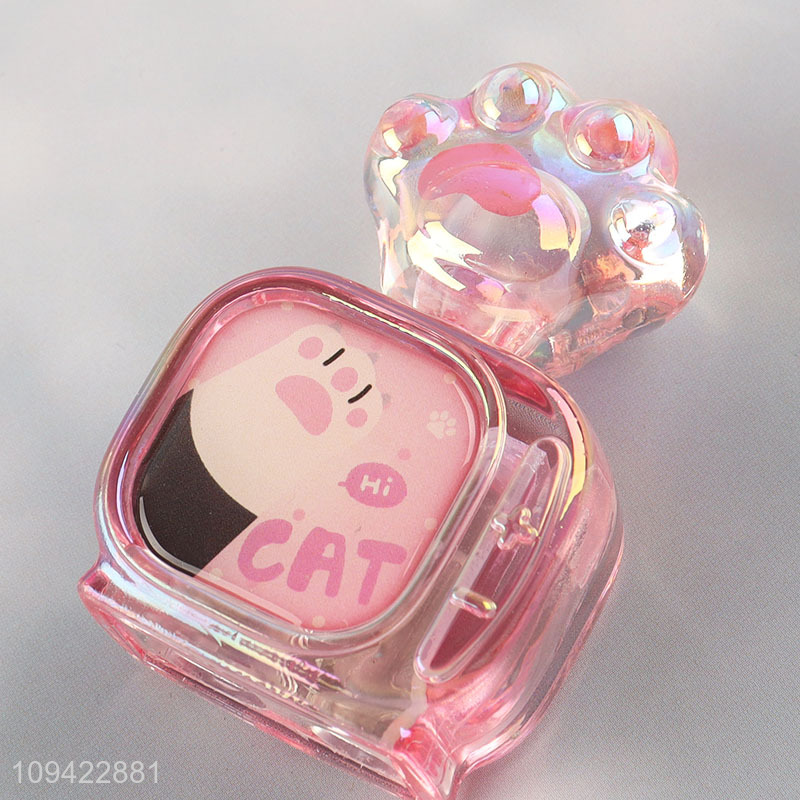 China supplier cat paw acrylic pencil sharpener