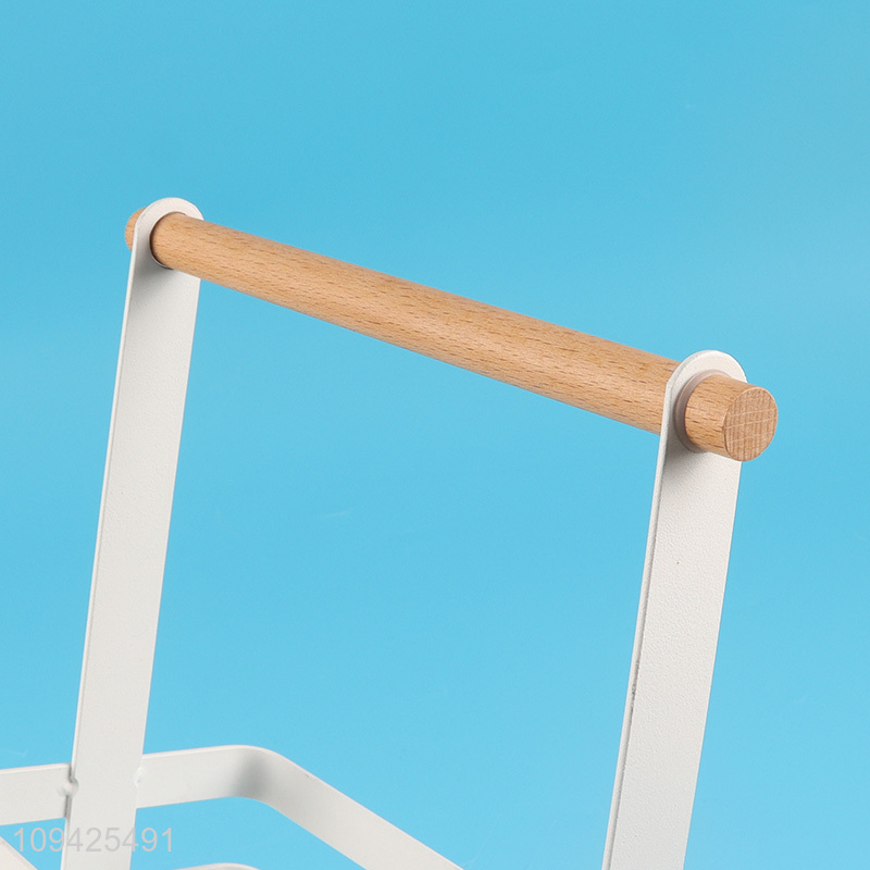 Top sale iron storage basket with handle