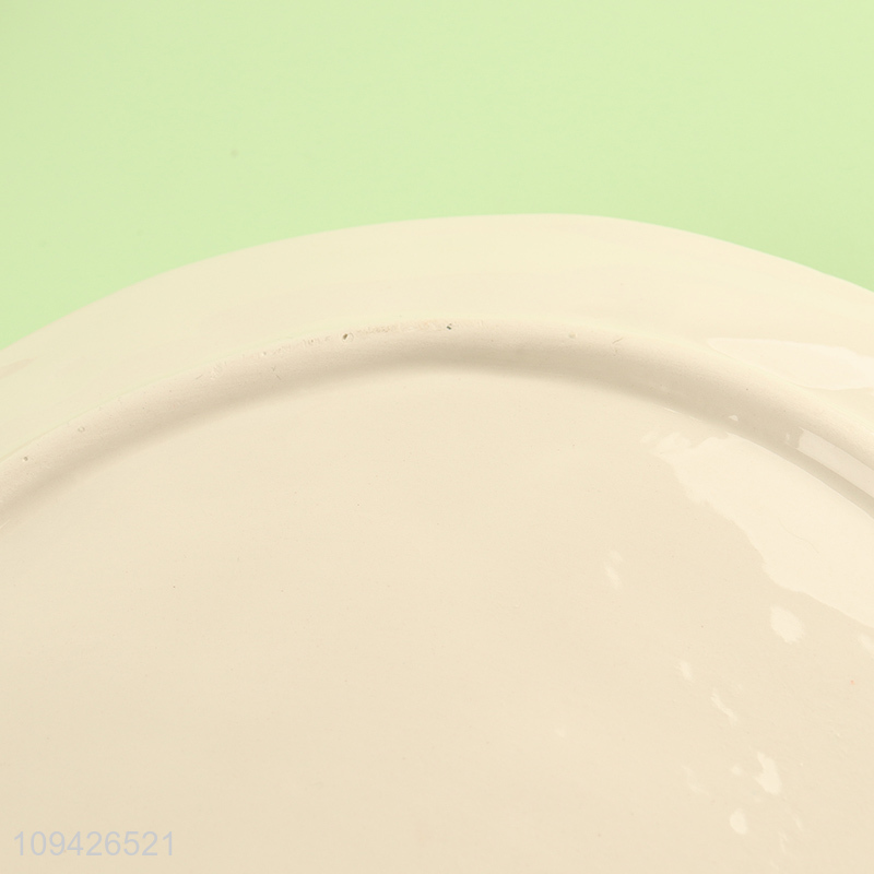 Hot selling round home restaurant ceramic tableware plate