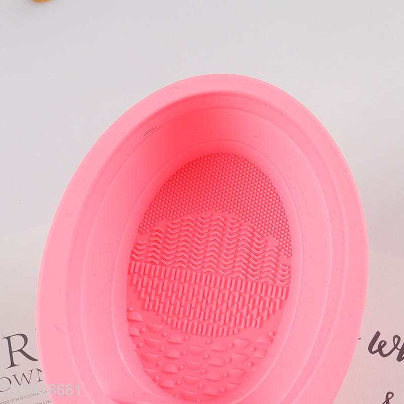 Foldable Silicone Makeup Brush Cleaner Bowl