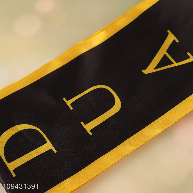 Hot Selling Graduation Sash Shoulder Scarf