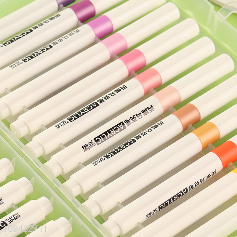 China products reusable round tip acrylic marker pen