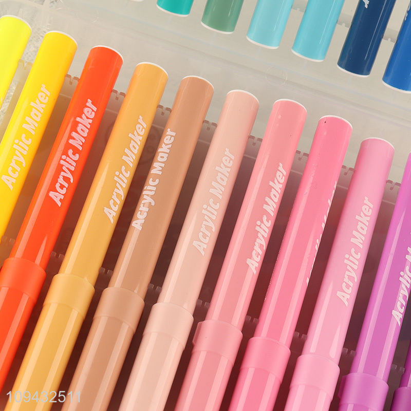 Good selling multicolor washable soft tip marker pen