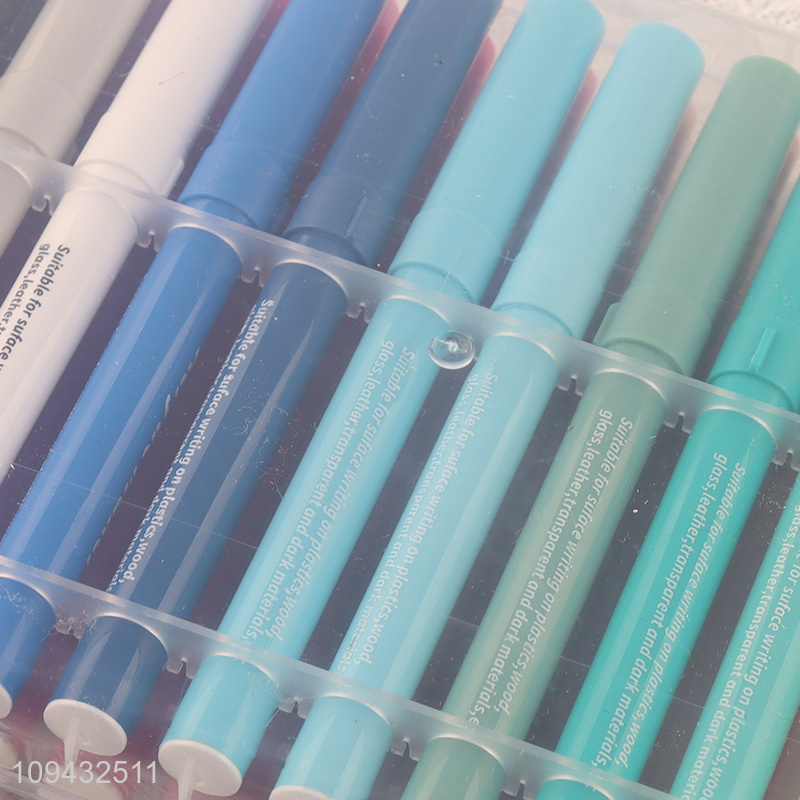 Good selling multicolor washable soft tip marker pen
