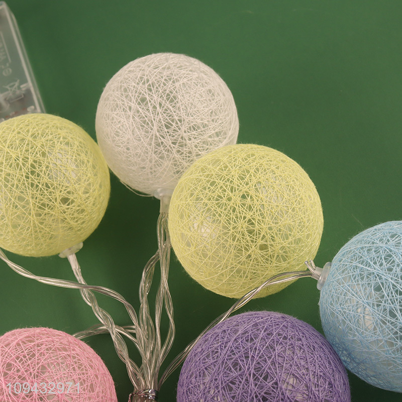 China supplier colored ball led string lights