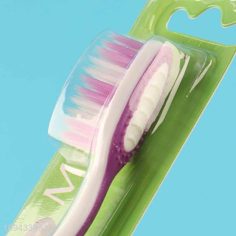 Good Sale Curved Handle Toothbrush For Adults
