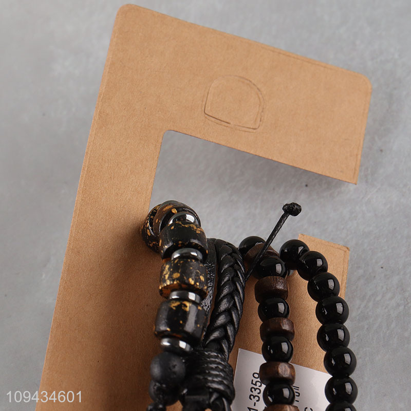 New product jewelry beaded braided bracelet set