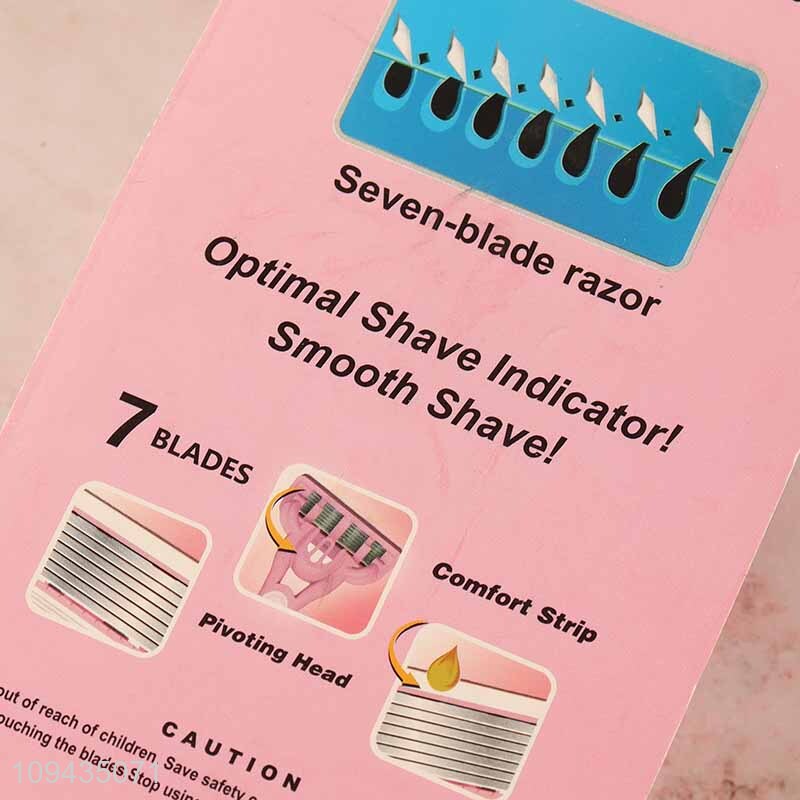 Good Sale 7 Blade Smooth Shave Disposable Razor