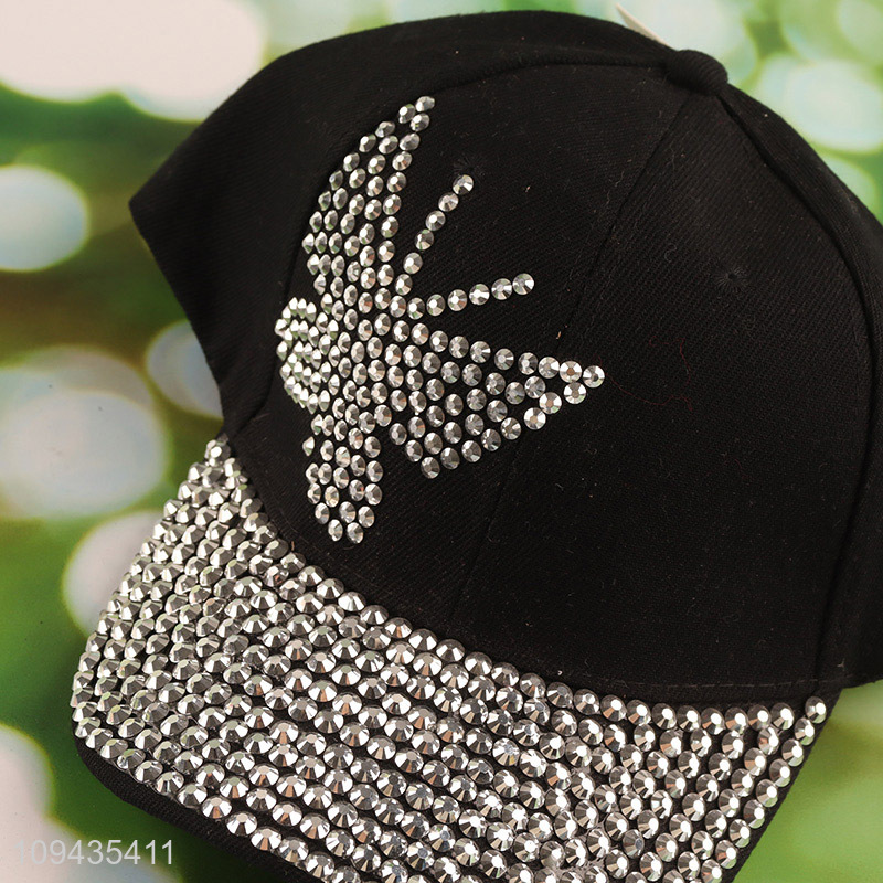 China wholesale butterfly fashion polyester peaked cap