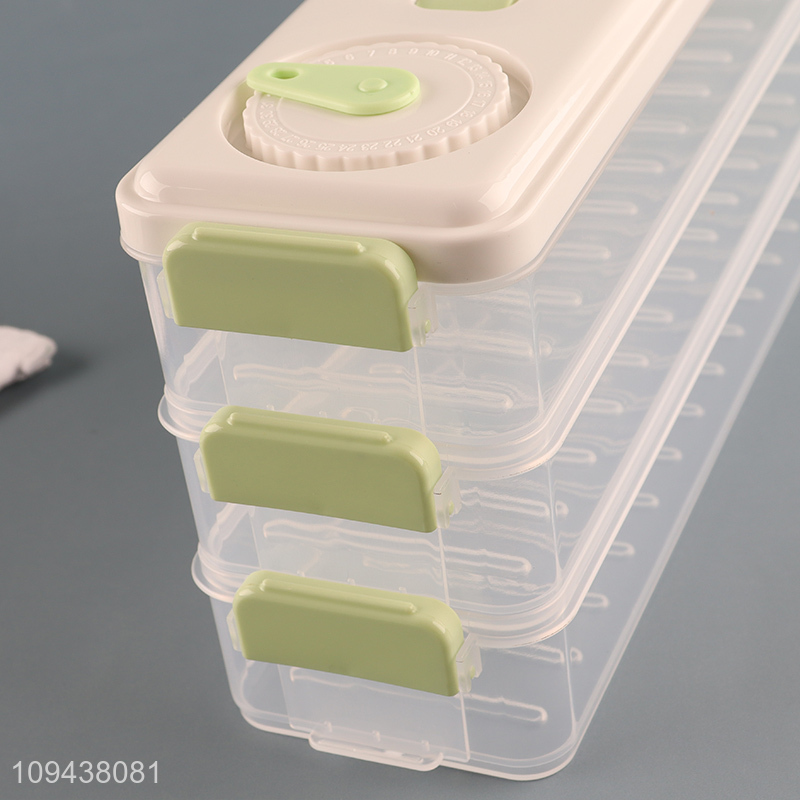 Refrigerator Organizer 3-Tier Dumpling Box Freezer Tray