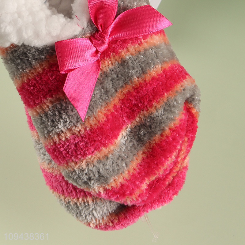 Good price polyester home floor socks slippers