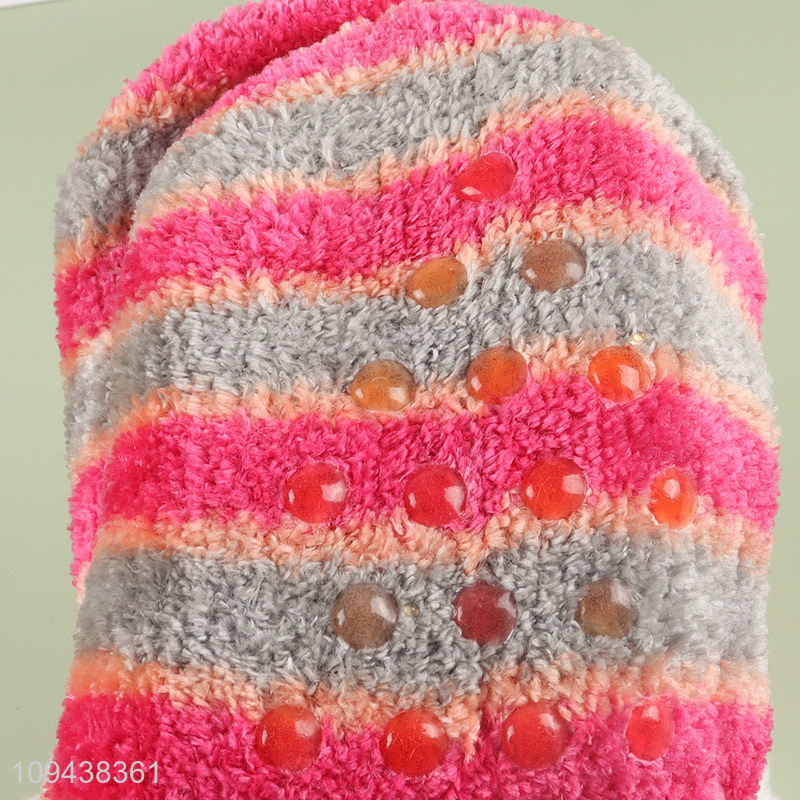 Good price polyester home floor socks slippers