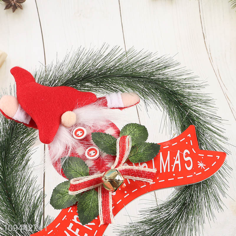 China supplier festive wreath ornament for xmas