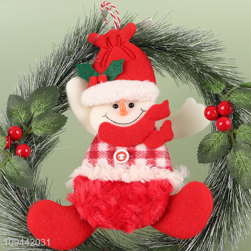 Latest products snowman doll christmas wreath