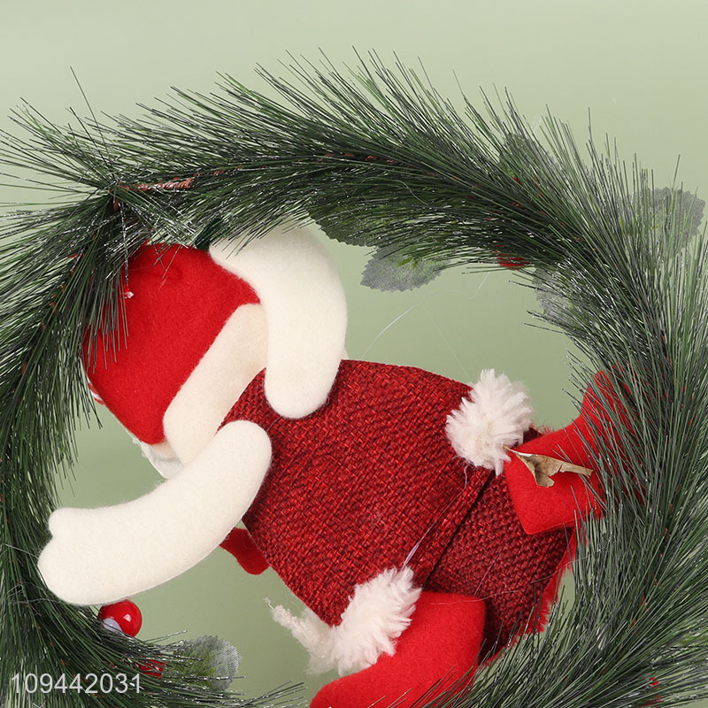Latest products snowman doll christmas wreath