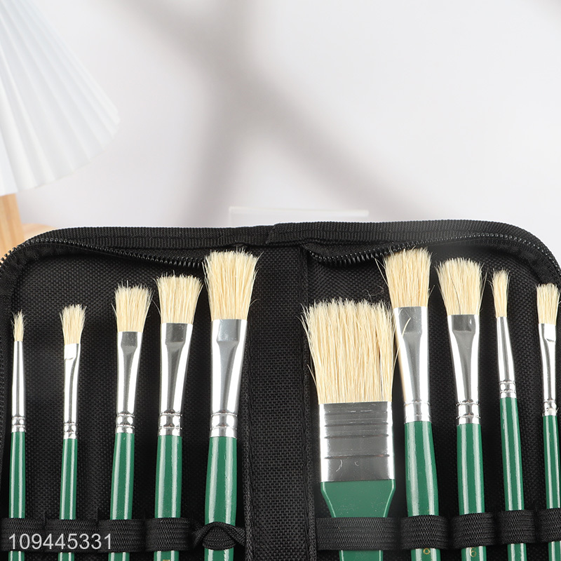Good sale 10pcs acrylic colour painting brush set