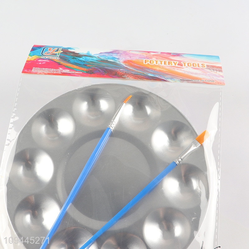 Top selling paint palette painting brushes set wholesale
