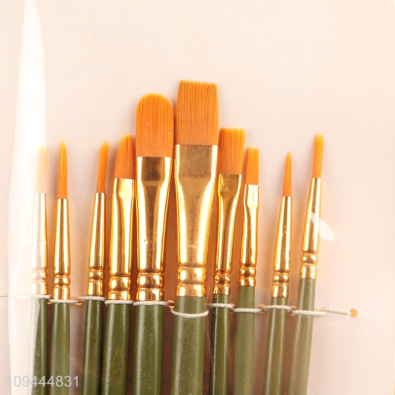 Low price 10pcs professional painting brush set