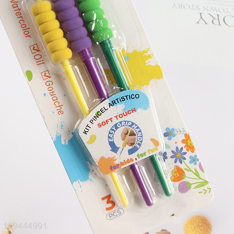 Online wholesale 3pcs soft touch artist painting brush set