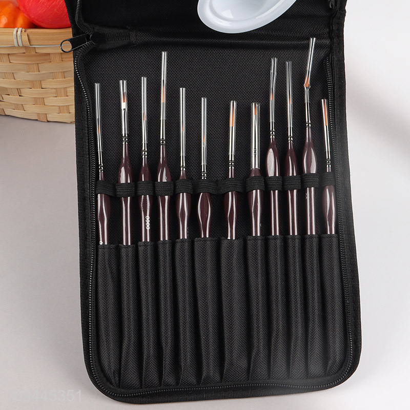 Factory supply art supplies painting brush set with palette