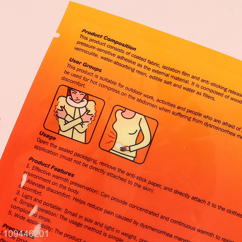 Latest products rapid heating abdominal warmer adhesive