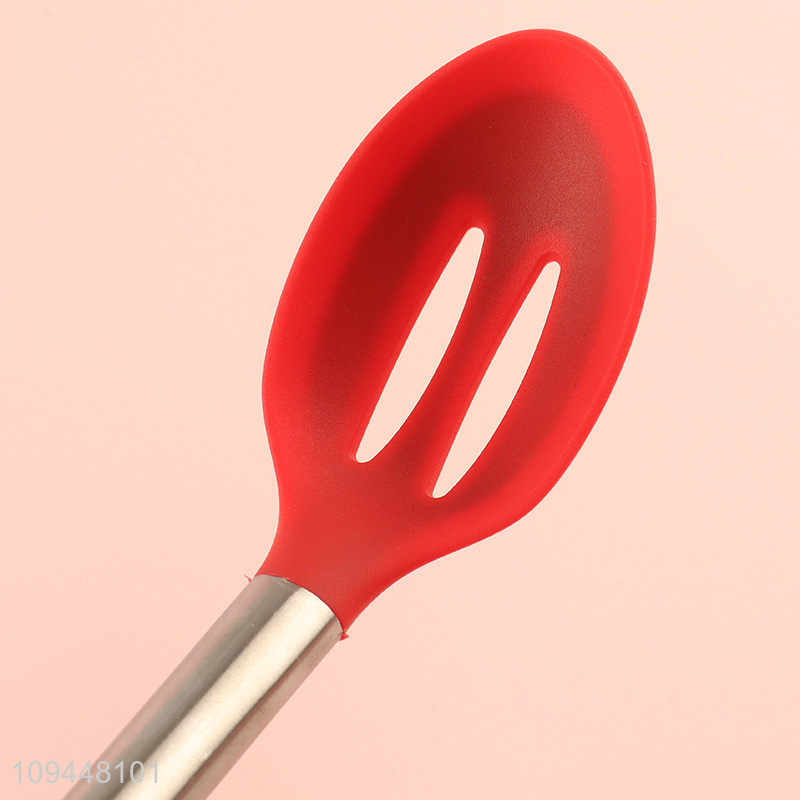 New arrival silicone kitchen utensil slotted spoon
