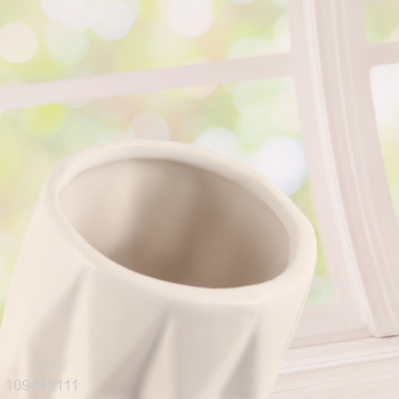 Low price ceramic mouthwash cup toothbrush cup