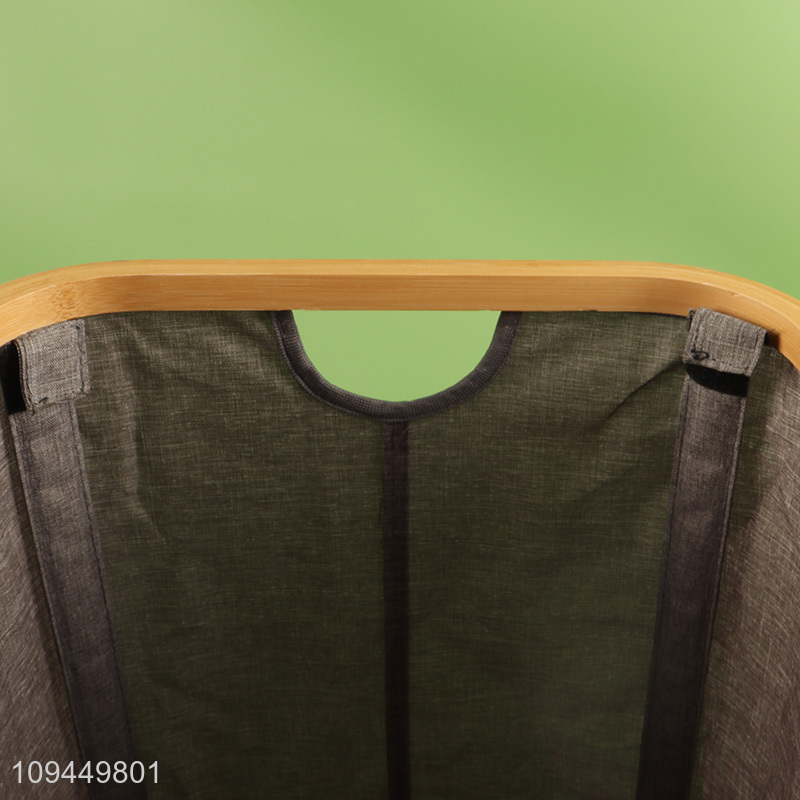 Low price household polyester storage basket with handle