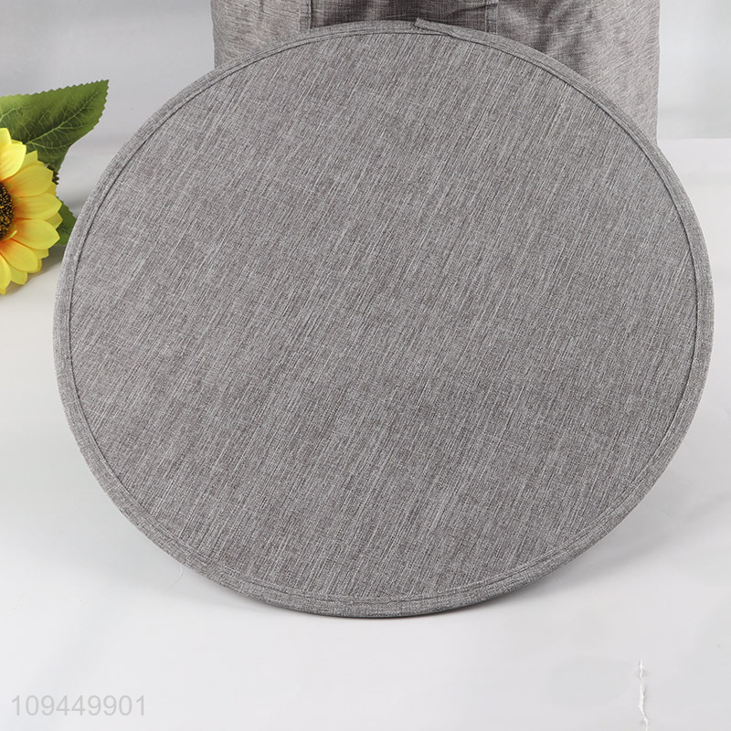 Good selling household round polyester storage basket with lid