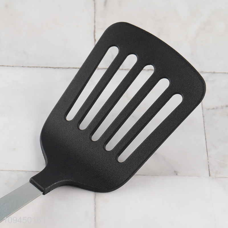 Good quality black nylon slotted spatula for sale