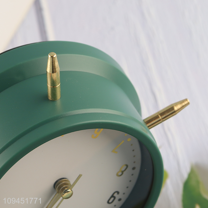 New style round home decor quartz alarm clock